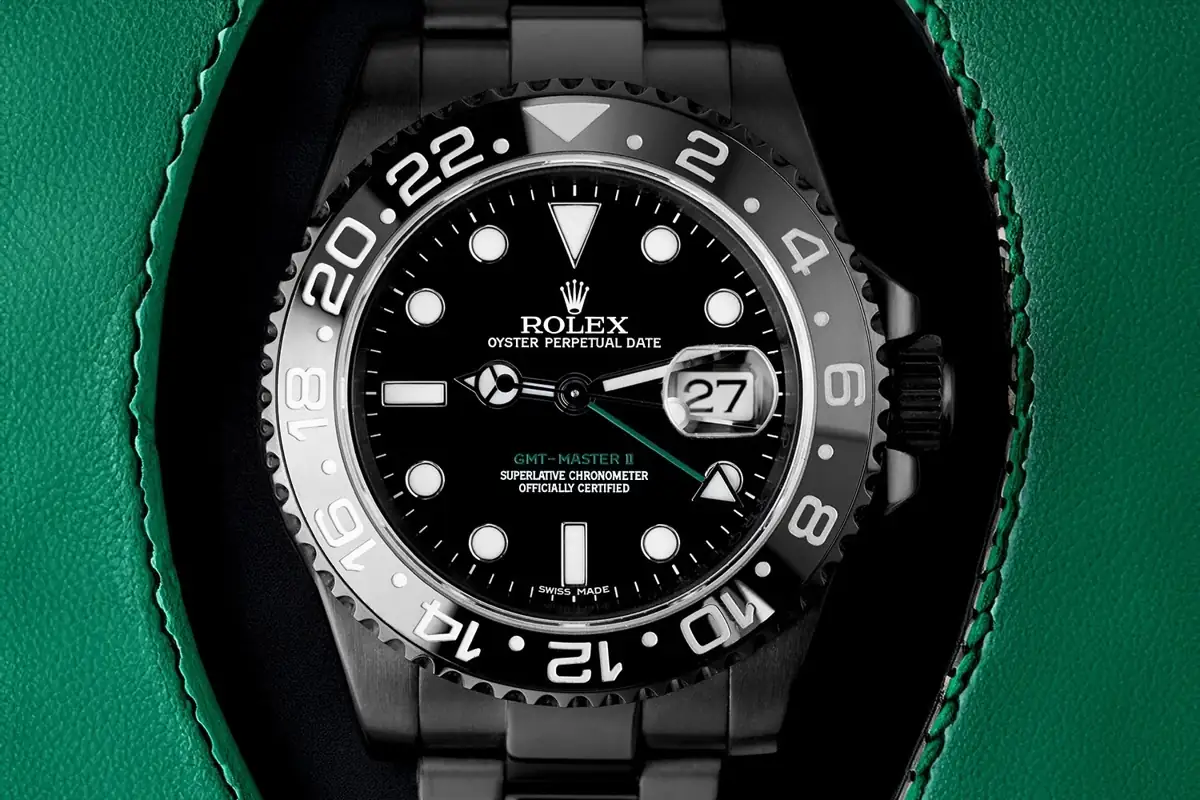 Rolex GMT-Master II Black PVDDLC Coated Stainless Steel Watch 116710LN (2).webp