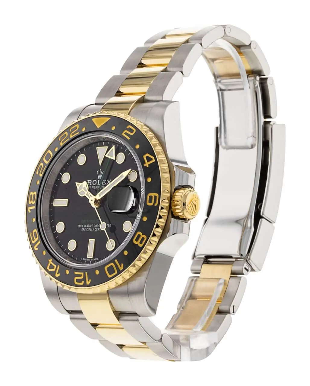 Rolex GMT-Master II reference 116713LN in Oystersteel and 18ct yellow gold with a black dial (2).webp