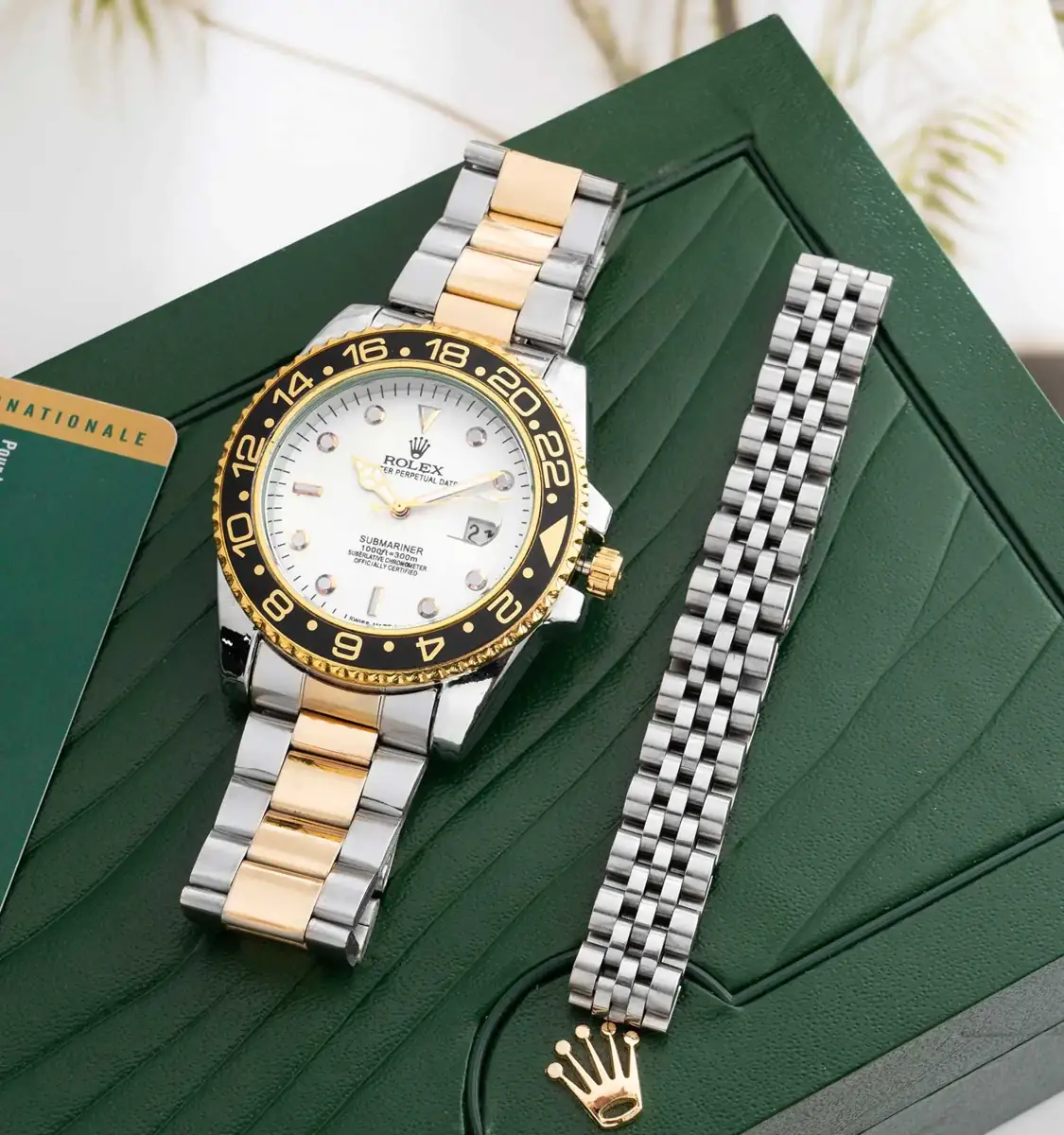 Rolex GMT-Master II reference 116713LN in Oystersteel and 18ct yellow gold with a white dial.webp