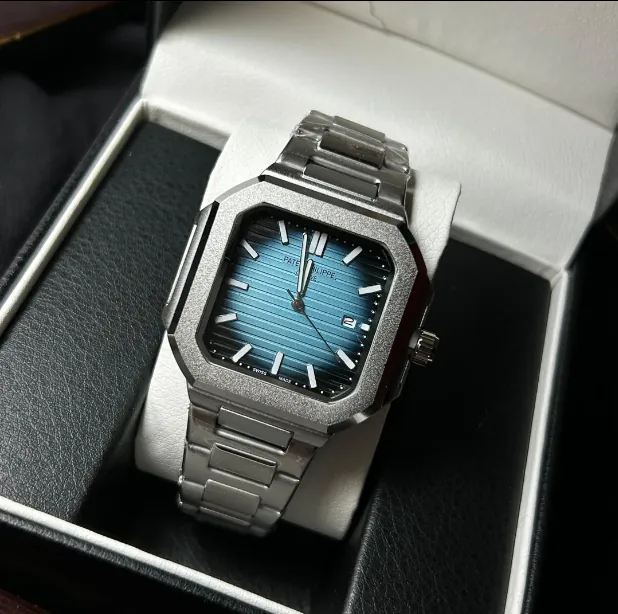 Patek Philippe Cubitus reference 71281G-001 watch in 18k white gold with a sunburst blue-grey dial_1.webp