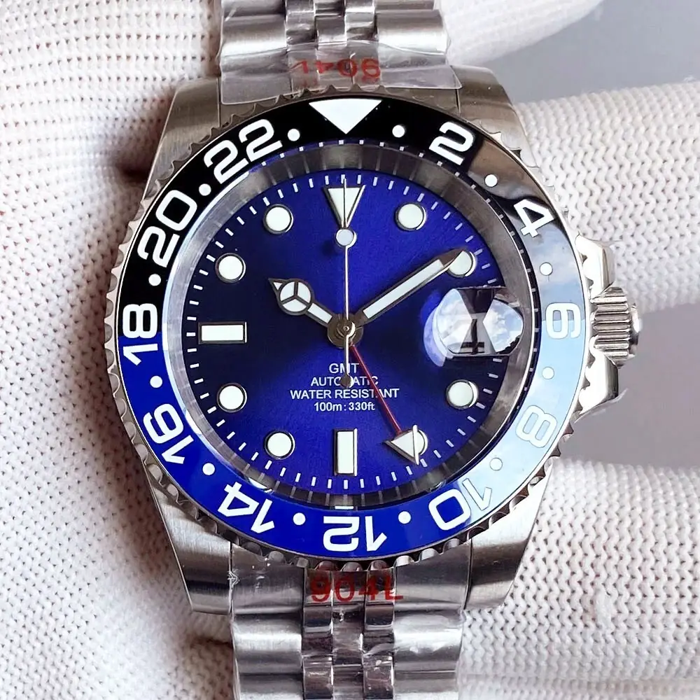 Rolex GMT-Master II watch featuring a blue dial and a blue and black ceramic bezel_3.webp