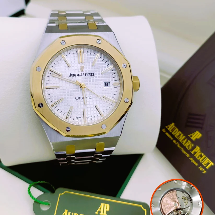 Audemars Piguet Royal Oak two-tone watch in stainless steel and rose gold