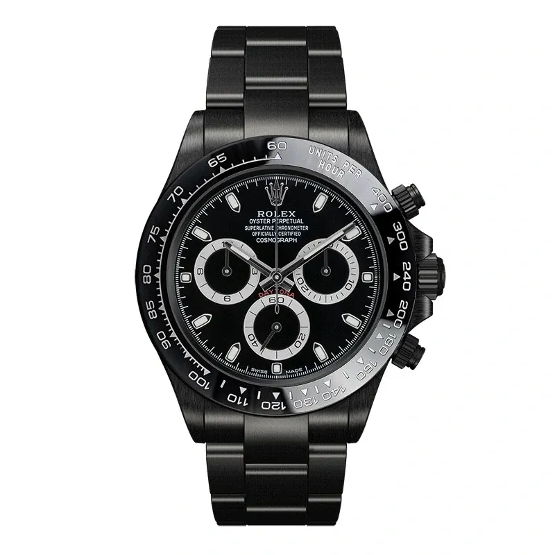 Custom Black PVD Rolex Daytona Black Dial 116500LN Watch